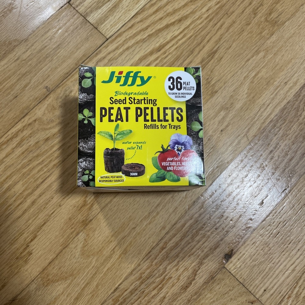 Jiffy 36mm Peat Pellet Seed Starter Kit Refill (36-Pack) Garden Seedling Plugs